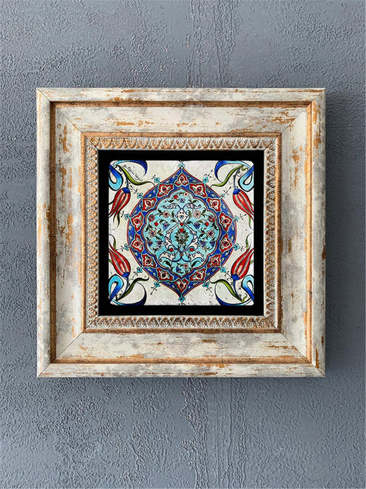 SINGLE FRAME NATURAL STONE WALL DECOR / CDD1-40-269 (WALL DECOR)