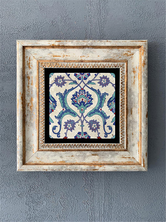 SINGLE FRAME NATURAL STONE WALL DECOR / CDD1-40-191 (WALL DECOR)