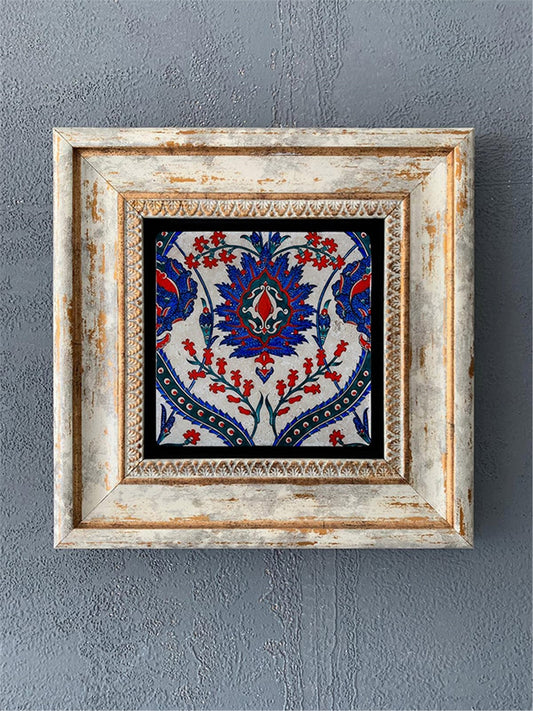 SINGLE FRAME NATURAL STONE WALL DECOR / CDD1-40-198 (WALL DECOR)