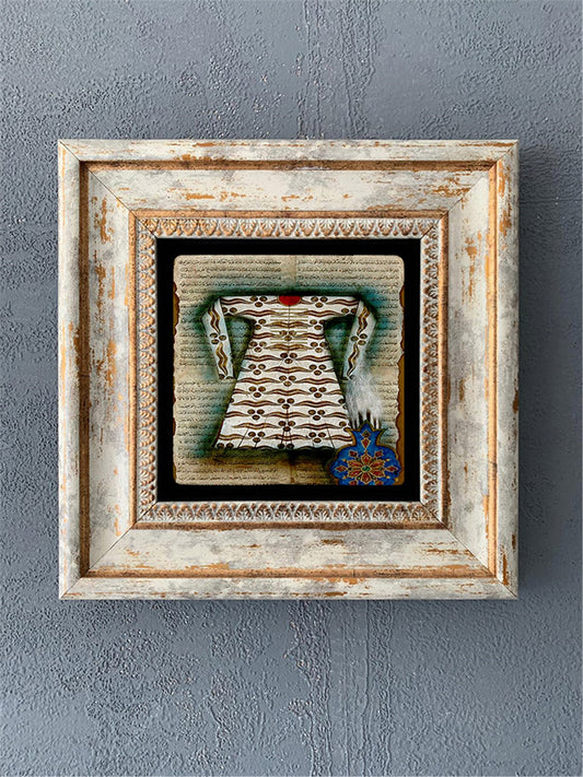 SINGLE FRAME NATURAL STONE WALL DECOR / CDD1-40-125 (WALL DECOR)