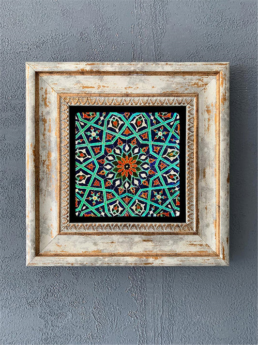 SINGLE FRAME NATURAL STONE WALL DECOR / CDD1-40-302 (WALL DECOR)