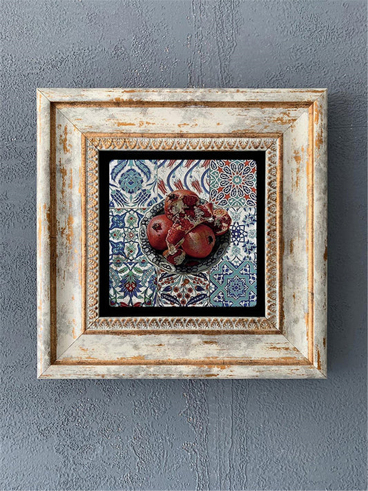 SINGLE FRAME NATURAL STONE WALL DECOR / CDD1-40-474 (WALL DECOR)