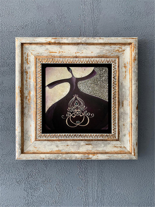 SINGLE FRAME NATURAL STONE WALL DECOR / CDD1-40-086 (WALL DECOR)