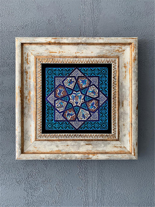 SINGLE FRAME NATURAL STONE WALL DECOR / CDD1-40-292 (WALL DECOR)