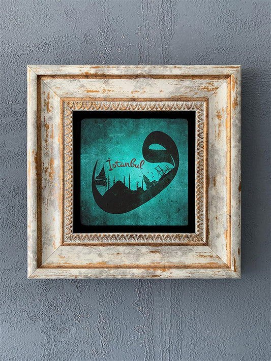 SINGLE FRAME NATURAL STONE WALL DECOR / CDD1-40-379 (WALL DECOR)