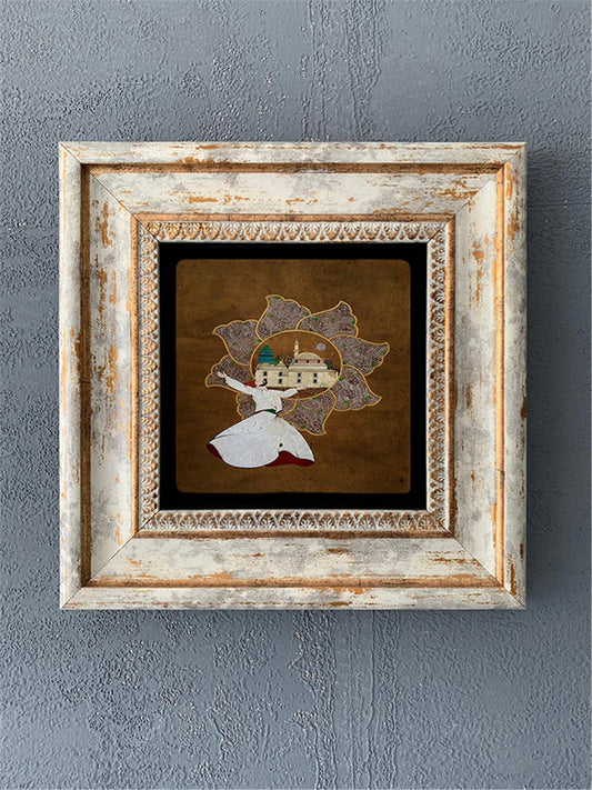SINGLE FRAME NATURAL STONE WALL DECOR / CDD1-40-073 (WALL DECOR)