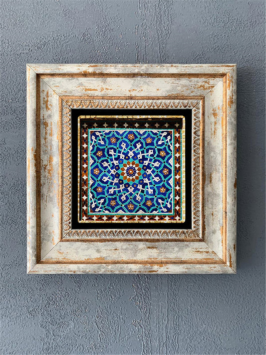 SINGLE FRAME NATURAL STONE WALL DECOR / CDD1-40-288 (WALL DECOR)