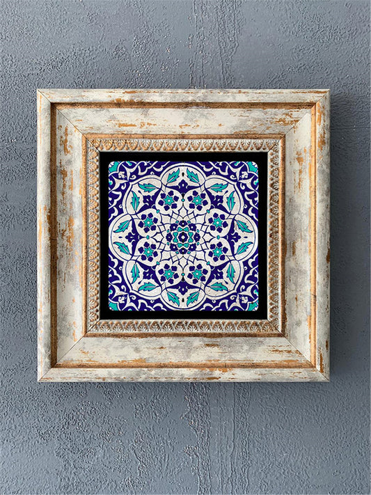 SINGLE FRAME NATURAL STONE WALL DECOR / CDD1-40-186 (WALL DECOR)
