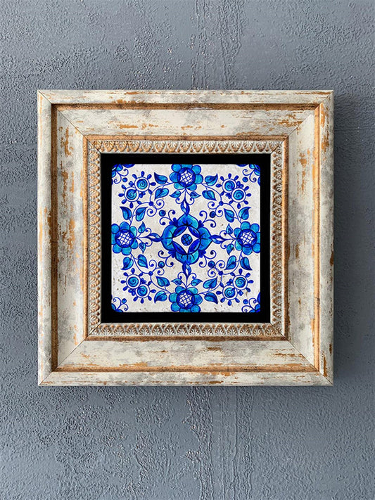 SINGLE FRAME NATURAL STONE WALL DECOR / CDD1-40-233 (WALL DECOR)