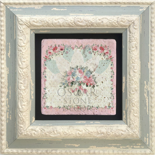 SINGLE FRAME NATURAL STONE WALL DECOR / CDD-10-043 (WALL DECOR)