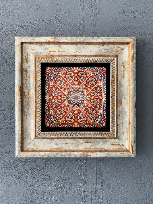 SINGLE FRAME NATURAL STONE WALL DECOR / CDD1-40-181 (WALL DECOR)