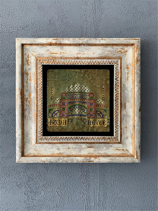 SINGLE FRAME NATURAL STONE WALL DECOR / CDD1-40-515 (WALL DECOR)