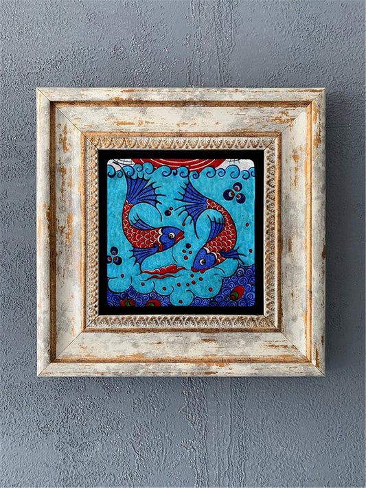 SINGLE FRAME NATURAL STONE WALL DECOR / CDD1-40-306 (WALL DECOR)