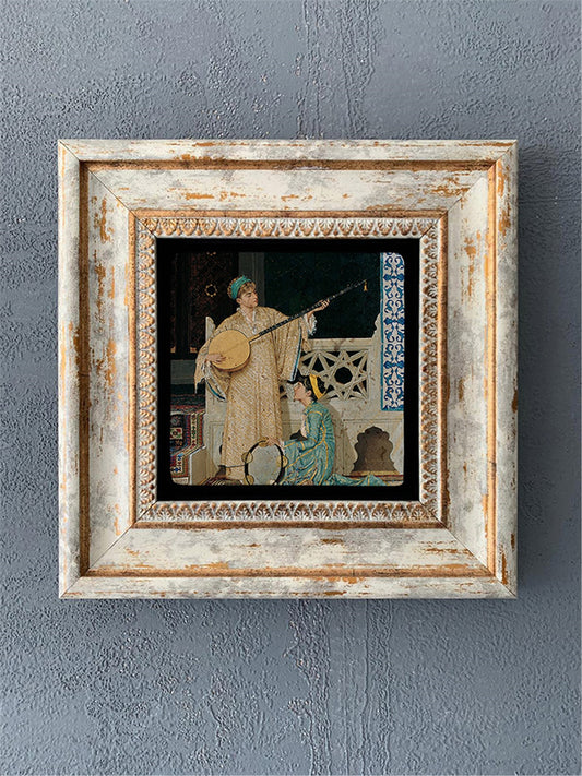 SINGLE FRAME NATURAL STONE WALL DECOR / CDD1-40-177 (WALL DECOR)