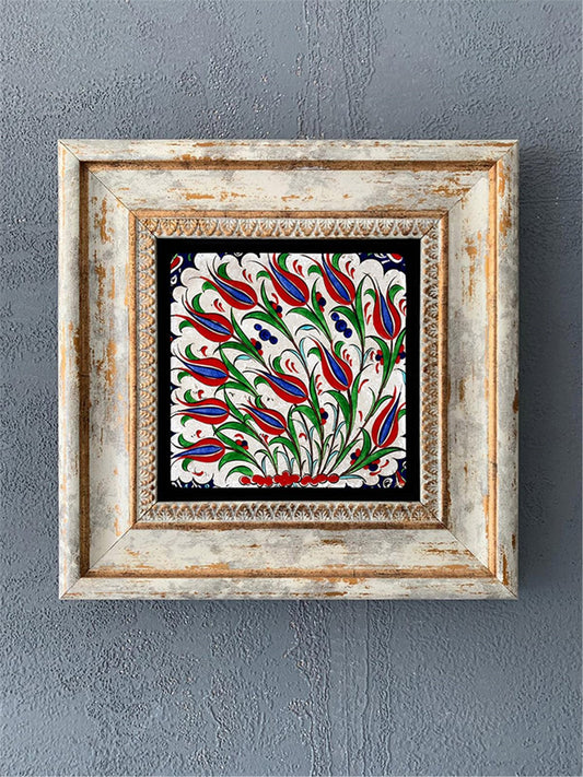 SINGLE FRAME NATURAL STONE WALL DECOR / CDD1-40-194 (WALL DECOR)