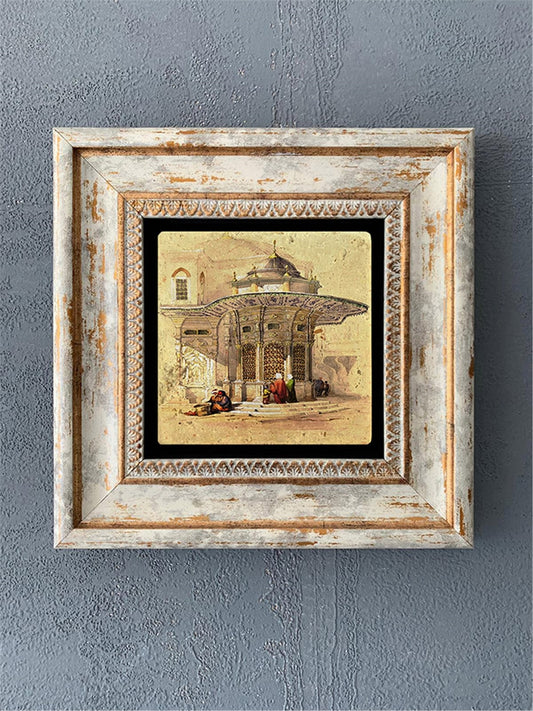 SINGLE FRAME NATURAL STONE WALL DECOR / CDD1-40-530 (WALL DECOR)
