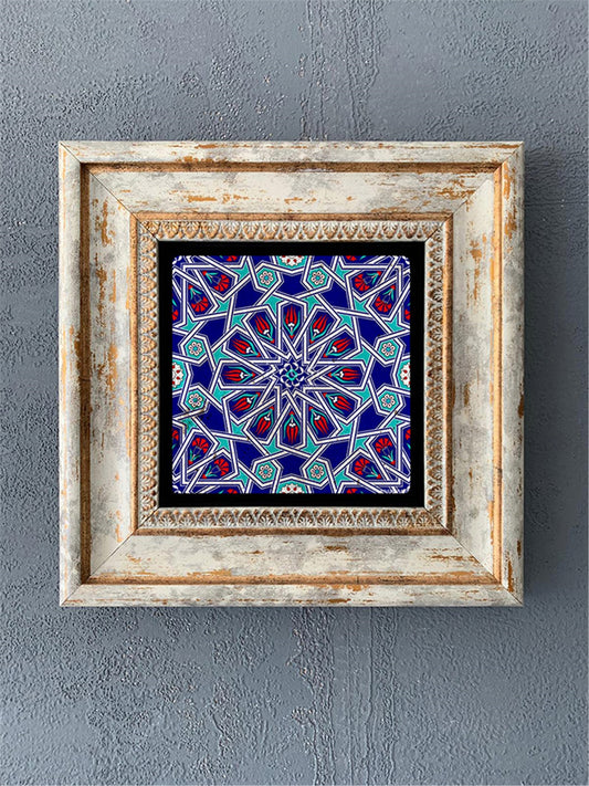 SINGLE FRAME NATURAL STONE WALL DECOR / CDD1-40-196 (WALL DECOR)