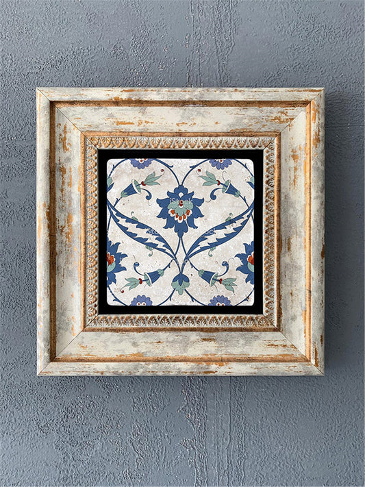 SINGLE FRAME NATURAL STONE WALL DECOR / CDD1-40-206 (WALL DECOR)
