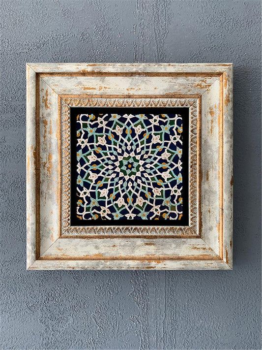 SINGLE FRAME NATURAL STONE WALL DECOR / CDD1-40-242 (WALL DECOR)