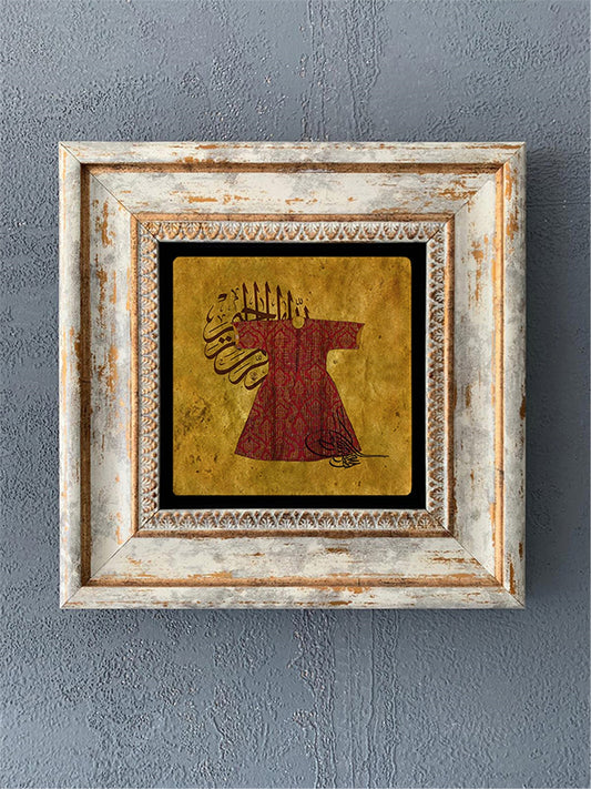 SINGLE FRAME NATURAL STONE WALL DECOR / CDD1-40-130 (WALL DECOR)