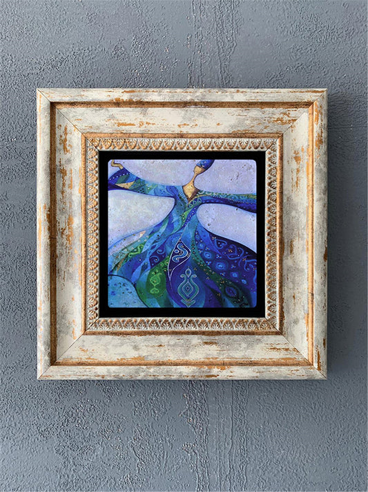 SINGLE FRAME NATURAL STONE WALL DECOR / CDD1-40-074 (WALL DECOR)