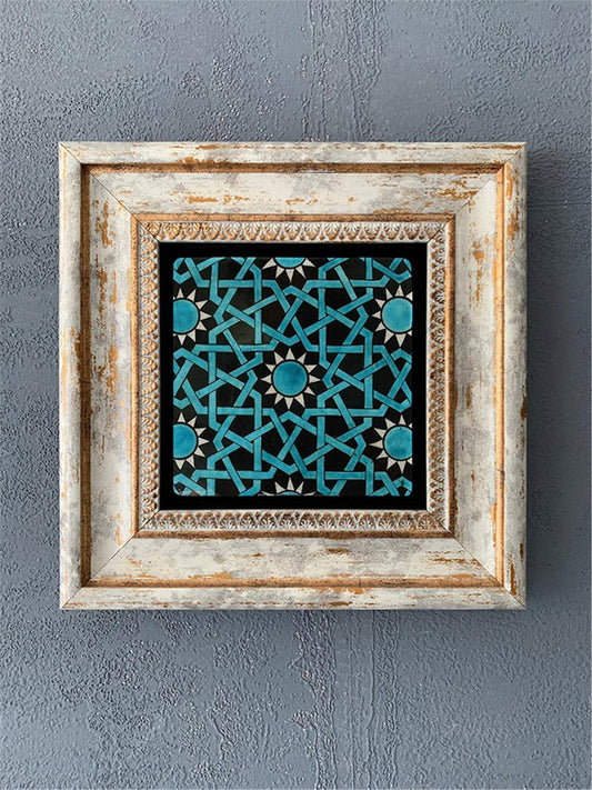 SINGLE FRAME NATURAL STONE WALL DECOR / CDD1-40-218 (WALL DECOR)
