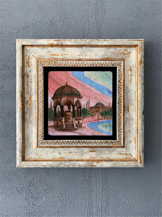 SINGLE FRAME NATURAL STONE WALL DECOR / CDD1-40-519 (WALL DECOR)