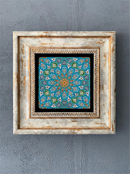 SINGLE FRAME NATURAL STONE WALL DECOR / CDD1-40-309 (WALL DECOR)