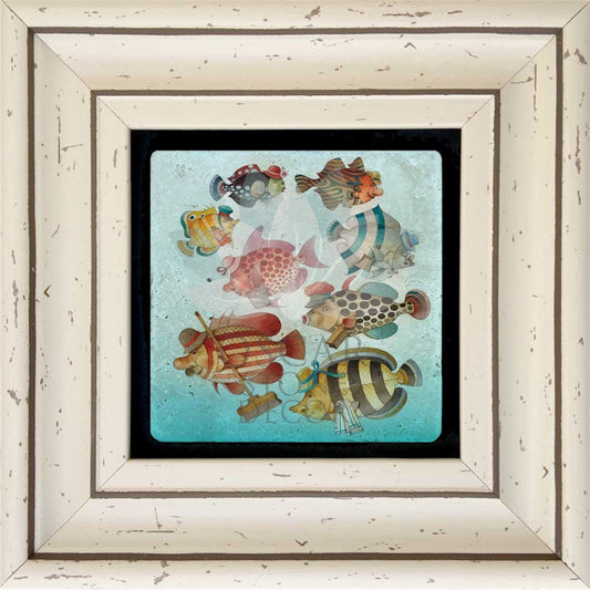 SINGLE FRAME NATURAL STONE WALL DECOR / CDD-30-085 (WALL DECOR)
