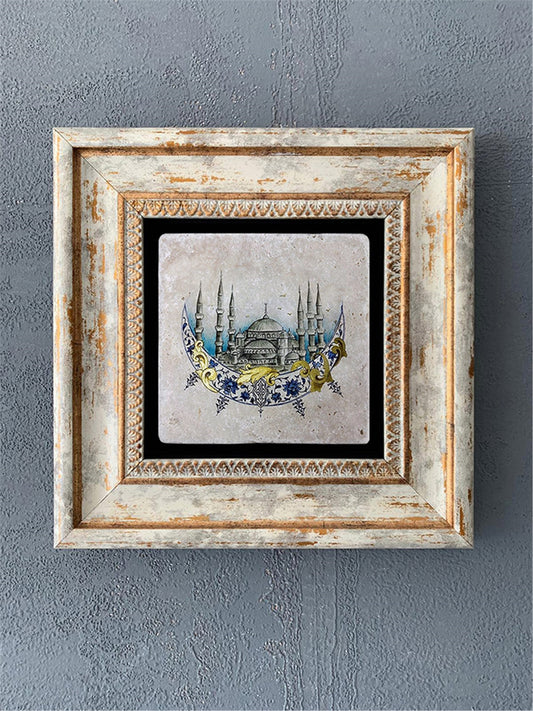 SINGLE FRAME NATURAL STONE WALL DECOR / CDD1-40-011 (WALL DECOR)