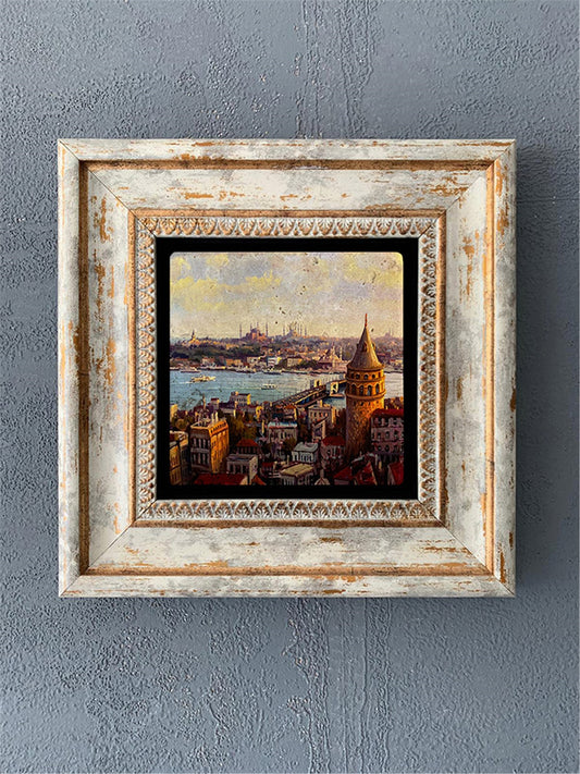 SINGLE FRAME NATURAL STONE WALL DECOR / CDD1-40-028 (WALL DECOR)