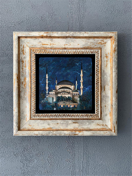 SINGLE FRAME NATURAL STONE WALL DECOR / CDD1-40-532 (WALL DECOR)