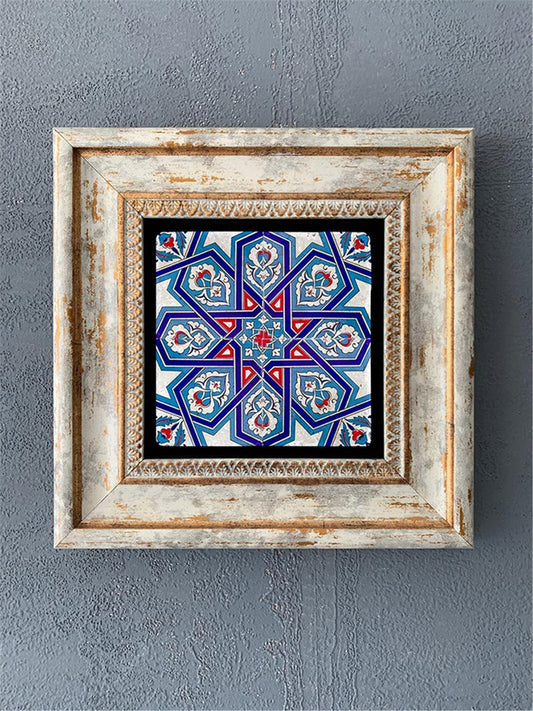 SINGLE FRAME NATURAL STONE WALL DECOR / CDD1-40-214 (WALL DECOR)