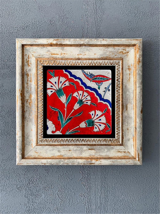 SINGLE FRAME NATURAL STONE WALL DECOR / CDD1-40-256 (WALL DECOR)
