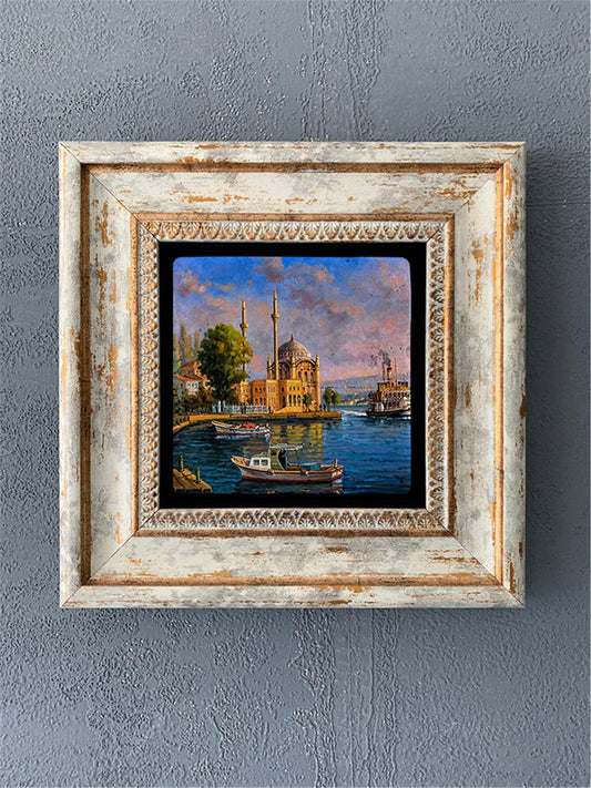 SINGLE FRAME NATURAL STONE WALL DECOR / CDD1-40-010 (WALL DECOR)