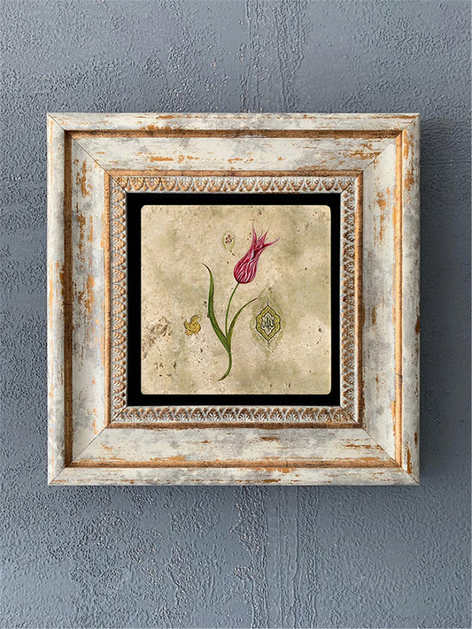 SINGLE FRAME NATURAL STONE WALL DECOR / CDD1-40-496 (WALL DECOR)
