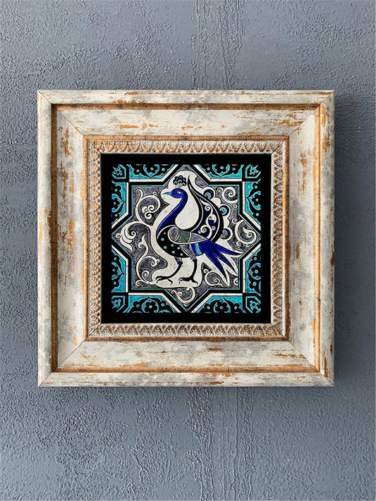 SINGLE FRAME NATURAL STONE WALL DECOR / CDD1-40-277 (WALL DECOR)
