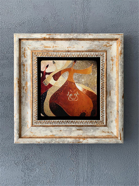 SINGLE FRAME NATURAL STONE WALL DECOR / CDD1-40-056 (WALL DECOR)