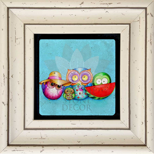 SINGLE FRAME NATURAL STONE WALL DECOR / CDD-30-073 (WALL DECOR)