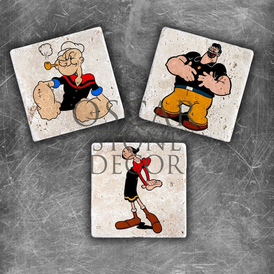 POPEY NATURAL STONE MAGNET SET / MG-118