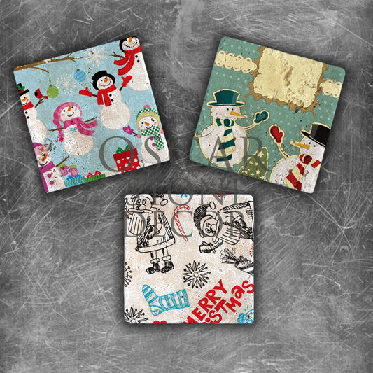 NEW YEAR'S NATURAL STONE MAGNET SET / YMG-003