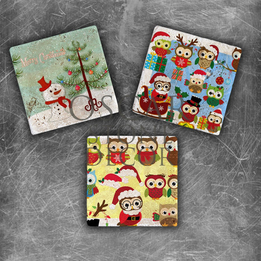 NEW YEAR'S NATURAL STONE MAGNET SET / YMG-004