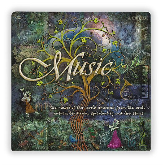 YOU'RE MY MUSIC NATURAL STONE WALL DECOR / DD288 (WALL DECOR)