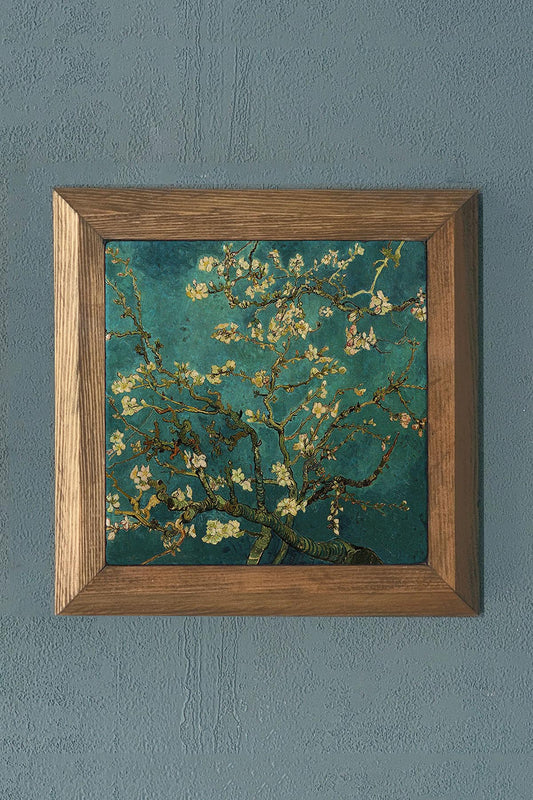 Vincent Van Gogh's "Almond Blossoms" - Stone Painting - 11" x 11"